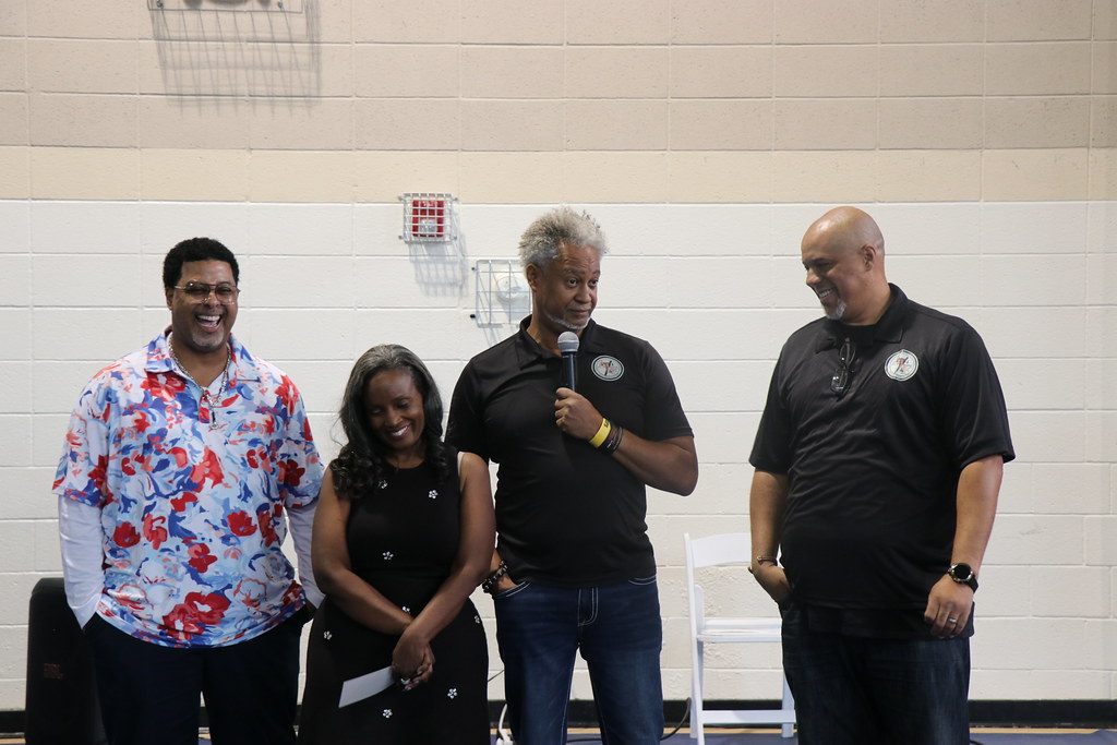 Altadena community members gathered together — the people rebuilding their community